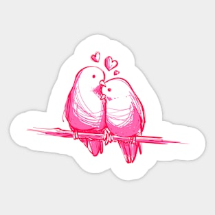 Birds in love Sticker